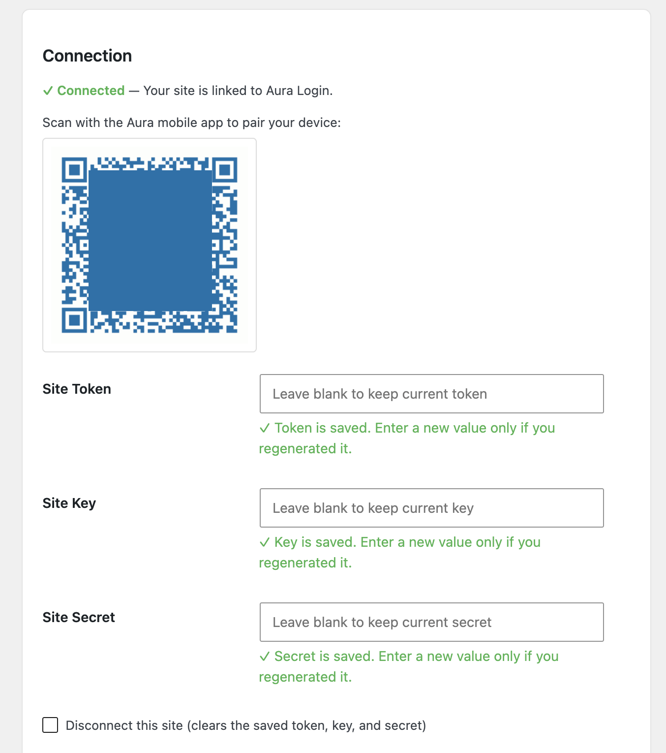Access Glow plugin settings in WordPress admin